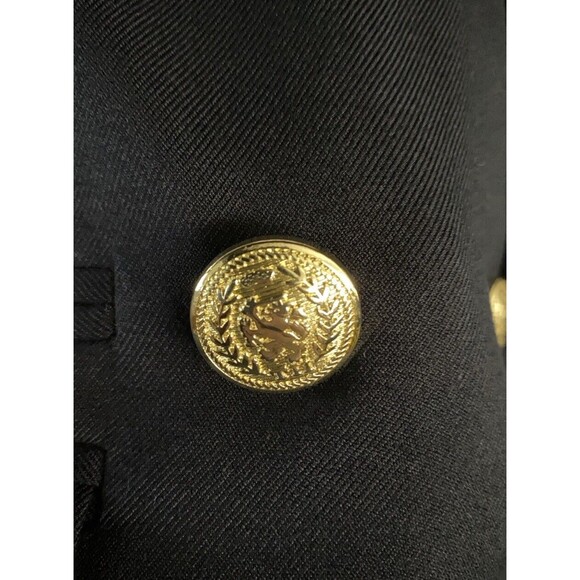 Tommy Hilfiger Blazer Womens Navy Blue Double Breasted Gold Buttons - Picture 3 of 13